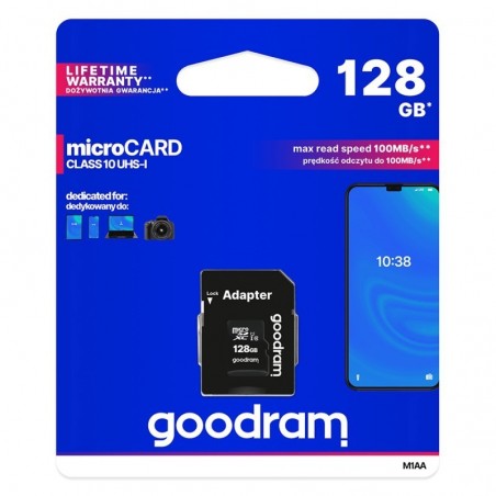 GOODRAM microSDXC 128GB + adaptér