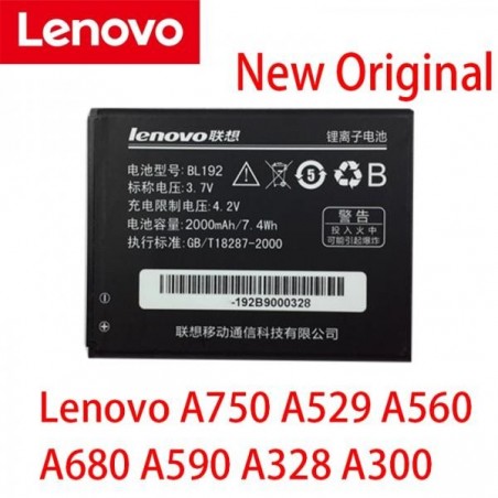 Baterie Lenovo BL192, Lenovo A300, A328, A388T, A526, A529, A560, A590, A680, A750 2000mAh Li-Ion - originální