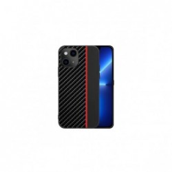 Pouzdro Samsung A33 5G Carbon case black red