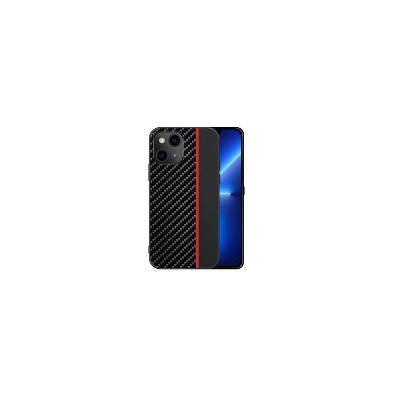 Pouzdro Samsung A33 5G Carbon case black red