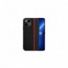 Pouzdro Samsung A33 5G Carbon case black red